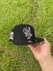 Exclusive New Era Toppersz Detroit Tigers Black Corduroy Fitted Hat 7 1/8
