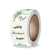 500PCS Green Plants Labels Thank You Sticker Sealing Paper Red Love Stickers Stationery & Office Supply Decoration Scrapbooking
