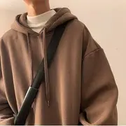 Plain Oversized Hoodie Coffee - 3XL