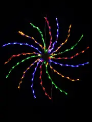 Multi Colour LED Spiral Messier Pinwheel String Light Silhouette - 49cm