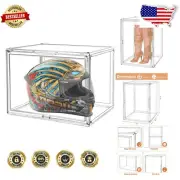 Transparent 2-Pack Magnetic Storage Boxes for Large Items: Bags, Boots & More