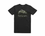 Simms Trout Pine Camo Tee, XL, Black, NWT's!