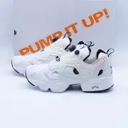 Reebok Men's Instapump Fury OG Pride Basketball Shoes FY7518 White/Black/Rainbow