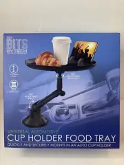 Cup Holder Food Tray Table Phone Slot Coffee Stand