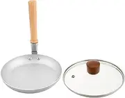 1 Set Japanese Oyakodon Pan with Lid Mini Nonstick Omelette Frying Pan for Eggs Innovative Vertical Handle for Easy Control and Flipping Cookware for Induction and Gas Stoves