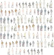 100pcs 1:150 Scale N Gauge Model Painted Figure for Street Building Train Layout