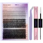 DIY Lash Extension Kit Lash Clusters with Bottom Lashes 20/30/40/50D 12-18Mm Mul