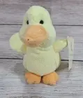Pottery Barn Kids Russ Plush Old Mcdonald Chamois Duck Rattle Yellow 5.5" New