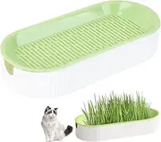 Cat Grass Planter, 8.2inch Hydroponic Cat Grass Growing Kit, Nursery Planting Box, Soilless Pots Window Planting Box for Indoor Cats(No Grass)