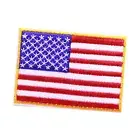 Embroidered Patches American Flag Iron On Patches For Clothes Hats Pants