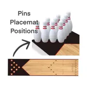 Childrens Mini Bowling Set Including Pins, Balls and 1.65m Roll Up Bowling Lane