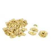 Handbag Wooden Case Iron Box Toggle Latch Hasp Gold Tone 22mm x 20mm x 4mm 10pcs