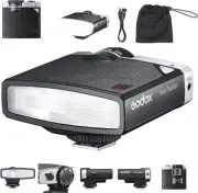 Lux Junior Retro Camera Flash with Diffuser, Speedlite GN12 6000K±200K CCT, A...