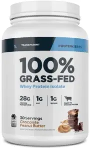 Transparent Labs Grass-Fed Whey Protein Isolate - Naturally Flavored Gluten F...