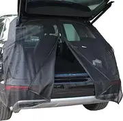 Tailgate Wing Cover Magnetic Fly Screen,Magnet Suction Car Camping Tailgate Shade - Anti-Flying Net Trunk Privacy Protection Ventilation Mesh for SUV MPV Van Jmedic