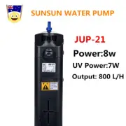 800L/H,8W UV Disinfection SUNSUN Built-in UV Increasing Oxygen Aquarium Fish
