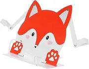 KAILIKETIY Multifunctional Fox Book Stand for Portable Desktop Book Holder for Reading Cookbooks Sheet Music Documents Lightweight Stable Versatile Design for Home School Travel