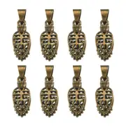10pcs Antique Bronze Brass Ice Pick Pinch Bails Leaf Pendant Charms Holder 24mm