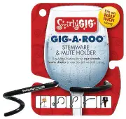 Swirlygig Swirlygig Mute Or Stemware Holder For Half Inch Black