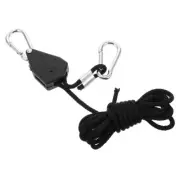 Luggage Rope Locking Carabiner Bungee Cord Adjustable Grow Light Hangers Travel