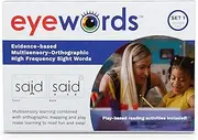 Eyewords Multisensory-Orthographic Sight Word Teaching Cards, Set #1, Words 1-50