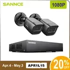 SANNCE 1080P 8CH DVR CCTV Security Camera System IR Night Vision Home Outdoor