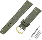 [KAVJU] 20mm 21mm 22mm Nylon Canvas Watchband for IWC PILOT Portugal PORTOFINO Fabric Watch Strap Folding Buckle Cowhide Leather Belt