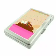 Ice Cream Em2 Cigarette Case with Built in Lighter Metal Wallet