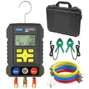 AUTOOL LM150 Digital Refrigerant Manifold Gauge HVAC Pressure Vacuum Temp.Tester