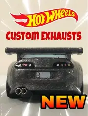 100 HOTWHEELS CUSTOM EXHAUST, For 1/64 Scale Custom Diecast Cars.