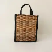 2023Ss/Ebagos Ebagos Pearl Canvas Basket Bag Hand A4 Used 20E52