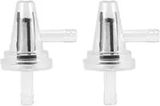 Daiilg 2X Motorcycle Snowmobile Clear Inline Gas Right Angle Fuel Filter 1/4 6/7MM Bike