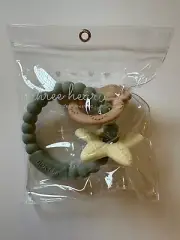Three Hearts Apparel - Baby Teether Teething Ring - BPA Free Silicone - Starfish