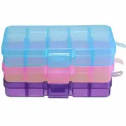 36/24/15/10 Compartments Plastic Box Case Jewelry Bead Storage Container Craft