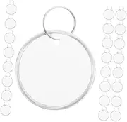 Angoily 60pcs Key Tags with Split Rings Lightweight Blank Paper Labels for Key Identification Organization Marking for Tools Garden Spare Parts