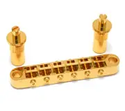 Gotoh Gold "Big Hole" Tune-O-Matic Style Guitar Bridge GB-0525-002