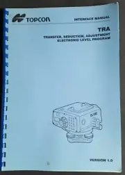 Topcon TRA Electronic Level Program Interface Manual