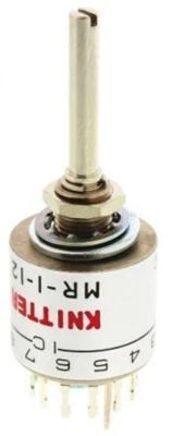 KNITTER-SWITCH 12 Position SP12T Rotary Switch 150 mA @ 24 V dc Solder