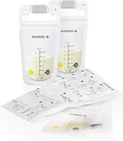 Medela Breastfeeding Bags, 6.1 fl oz (180 ml), Pack of 50, Easy to Use, Vertical Standing Type, Can Be Stored Flat, Renewed Edition, Gently Supports Breastfeeding