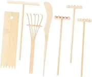 Kisangel 1Set Miniature Rake for Zen Garden Decorative Rakes for Tray Micro Rakes for Decor