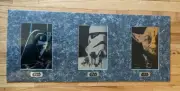 Star Wars Trilogy Chrome Art Set Of 3 Empire Strikes Return Jedi (Sealed)