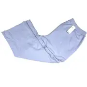 Eileen Fisher Women's Large L Cropped Straight Pants Blue NWT