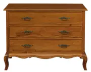 CT French Provincial Solid Timber 3 Drawer Dresser