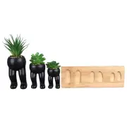 Potted Fake Plant 3PCS Artificial Succulent Plant For Coffee Table