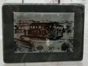 Alec Stern Etching Art San Francisco Cable Car Trolley Scene Paperweight