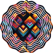 10" Wind Spinner Kaleidoscope Colorful Outdoor Rotating Kinetic Garden Decor Art