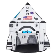 Rocket Ship Play Tent for Kids - Indoor/Outdoor Spaceship Playhouse