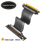 PCI-E 4.0 16x High Speed PCIe Riser Silver-plated Cable For RTX4070 GPU Cable US