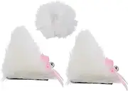 SUPVOX Cute Cat Ears and Tail Bicycle Helmet Decor Stylish Motorcycle Helmet Ornaments for Role Playing and Styling
