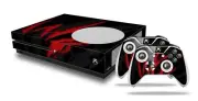 Skin XBOX One S Console Controller WraptorSkinz WZ on Black